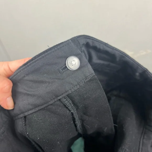 J.Crew 4” Linen Cotton Scalloped Hem Shorts Black 6 - Picture 7 of 10